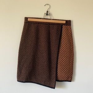 Copper Faux Wrap Rag & Bone Skirt